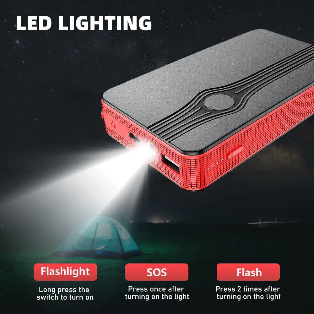 Healthadss ™ 30000mAh Car-Jump-Starter Booster Jumper Box Power Bank Battery Charger Portable