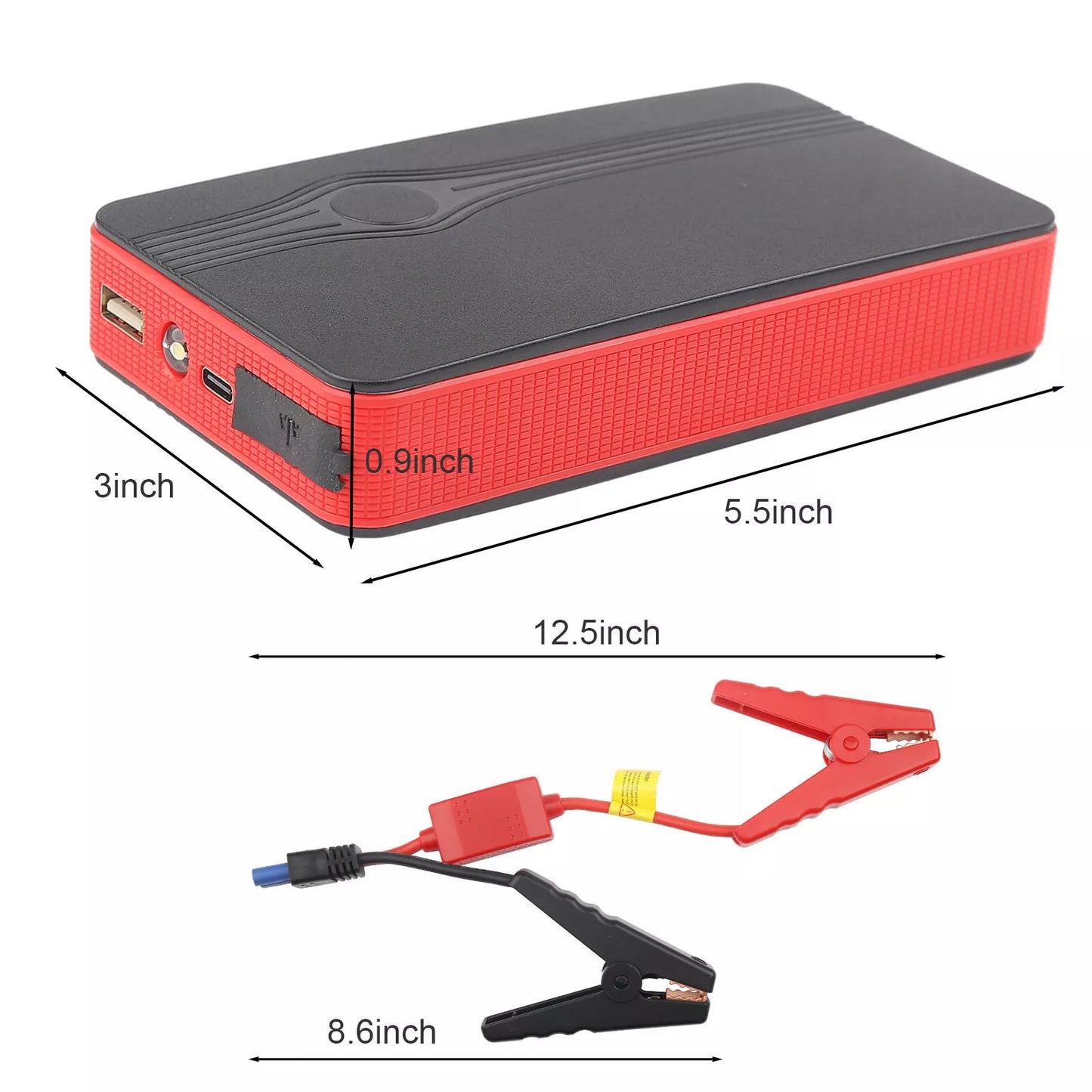 Healthadss ™ 30000mAh Car-Jump-Starter Booster Jumper Box Power Bank Battery Charger Portable