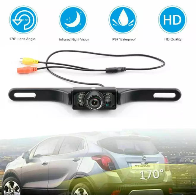 Healthadss ™ Rear View Car Back Up Camera License Plate For Pioneer Stereo Proof Night Vision