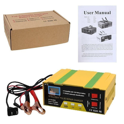 Healthadss ™ Car Battery Charger Heavy Duty 12V/24V Smart Automatic Intelligent Pulse Repair